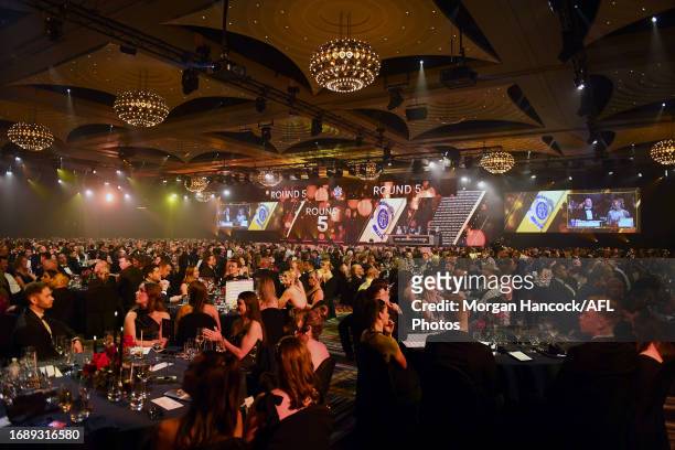 General view during the 2023 Brownlow Medal at Crown Palladium on September 25, 2023 in Melbourne, Australia.