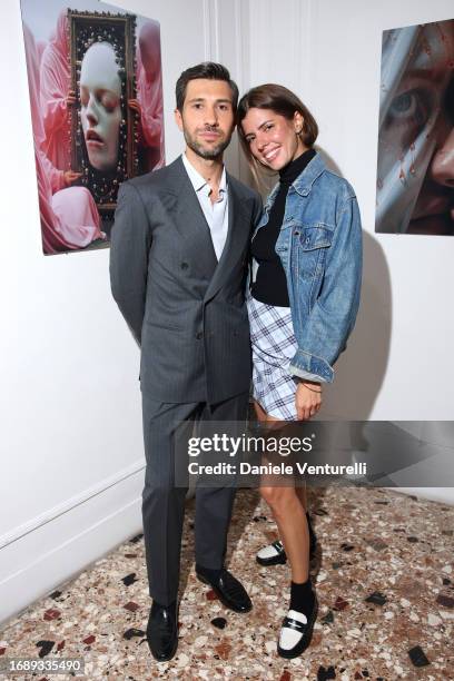 Filippo Fiora attends the celebration of Lavinia Fuksas SS24 jewelry collection on September 18, 2023 in Milan, Italy.
