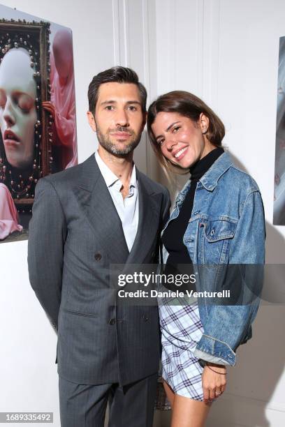 Filippo Fiora attends the celebration of Lavinia Fuksas SS24 jewelry collection on September 18, 2023 in Milan, Italy.