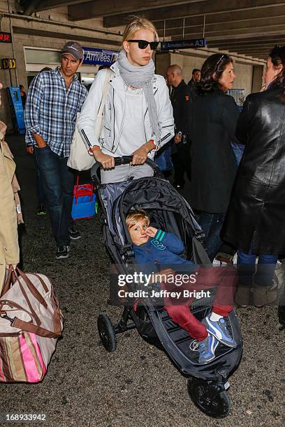 Karolina Kurkova seen at Nice airport during the 66th Annual Cannes Film Festival at Nice Airport on May 17, 2013 in Nice, France.