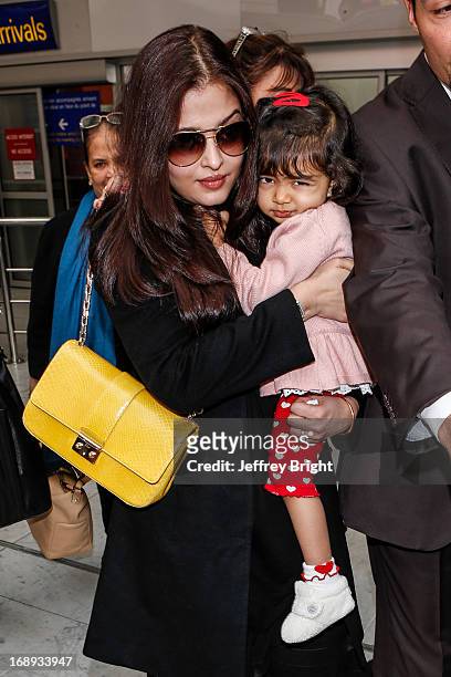 Aishwarya Rai seen at Nice airport during the 66th Annual Cannes Film Festival at Nice Airport on May 17, 2013 in Nice, France.