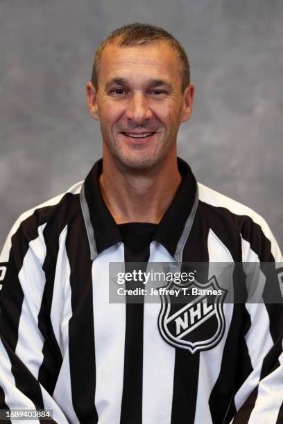 Official Ryan Galloway poses for his official headshot for the 2023-2024 season on September 11, 2023 at the Harborcenter in Buffalo, New York.