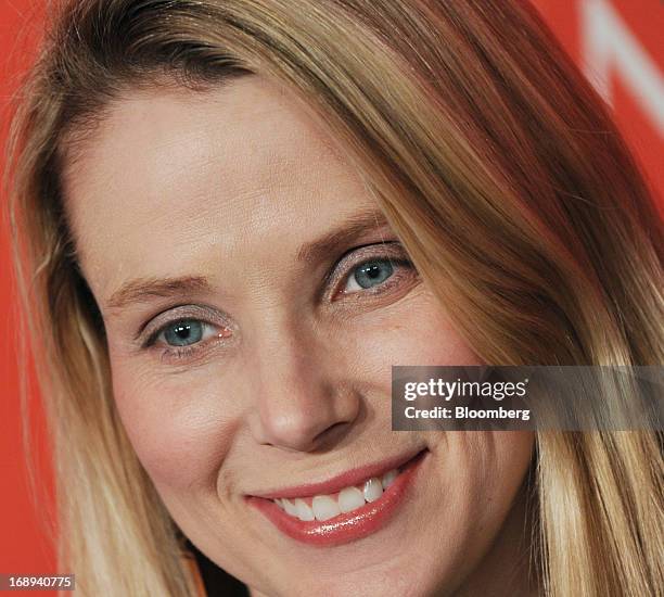 Marissa Mayer, chief executive officer of Yahoo! Inc., attends the TIME 100 Gala in New York, U.S., on Tuesday, April 23, 2013. The gala honors TIME...