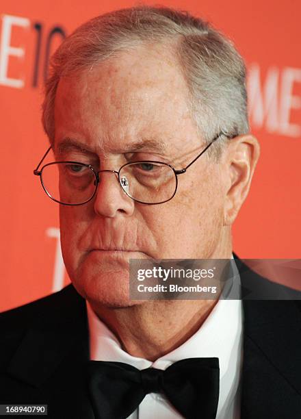 Billionaire David Koch, executive vice president of Koch Industries Inc., attends the TIME 100 Gala in New York, U.S., on Tuesday, April 23, 2013....