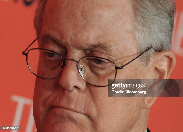 Billionaire David Koch, executive vice president of Koch Industries Inc., attends the TIME 100 Gala in New York, U.S., on Tuesday, April 23, 2013....