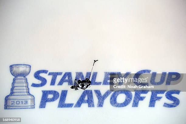 Jake Muzzin of the Los Angeles Kings warms up prior to the game against the St. Louis Blues in Game Six of the Western Conference Quarterfinals...