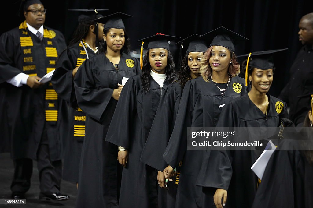 Michelle Obama Gives Speech At Bowie State University Commencement