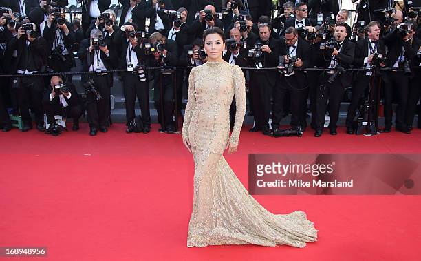 Eva Longoria attends the Premiere of 'Le Passe' at The 66th Annual Cannes Film Festival on May 17, 2013 in Cannes, France.