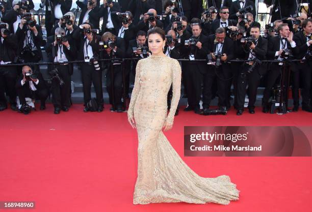 Eva Longoria attends the Premiere of 'Le Passe' at The 66th Annual Cannes Film Festival on May 17, 2013 in Cannes, France.