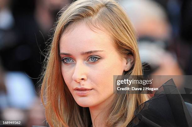 Model Olga Sorokina attends the Premiere of 'Le Passe' during The 66th Annual Cannes Film Festival at Palais des Festivals on May 17, 2013 in Cannes,...