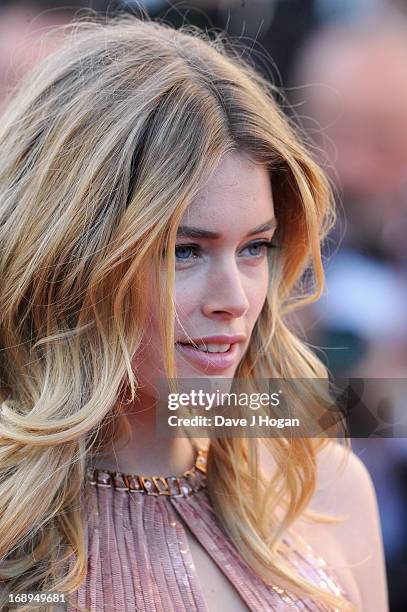 Model Doutzen Kroes attends the Premiere of 'Le Passe' during The 66th Annual Cannes Film Festival at Palais des Festivals on May 17, 2013 in Cannes,...