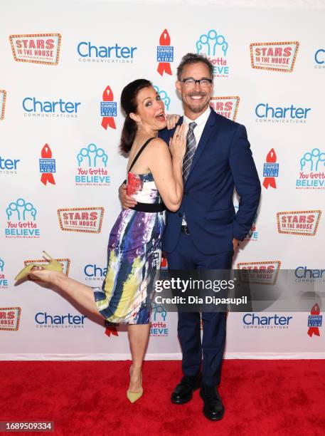 Bellamy Young and Tom Cavanagh attend the 9th Annual "Voices: Stars For Foster Kids" Benefit Concert Hosted by You Gotta Believe at Town Hall on...