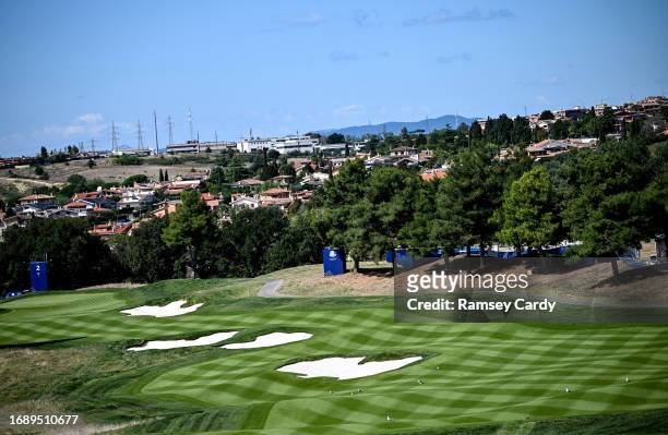 Rome , Italy - 25 September 2023; A general view of the 2nd fairway before the 2023 Ryder Cup at Marco Simone Golf and Country Club in Rome, Italy.