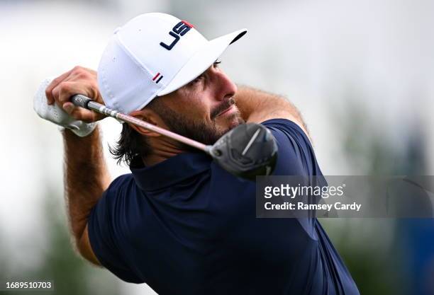 Rome , Italy - 25 September 2023; Max Homa of USA on the practice range before the 2023 Ryder Cup at Marco Simone Golf and Country Club in Rome,...