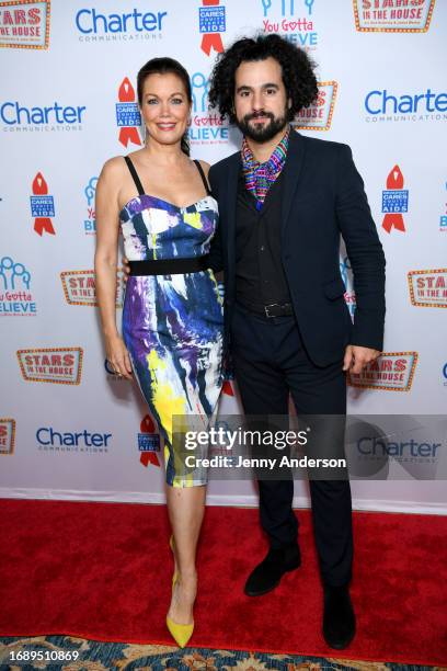 Bellamy Young and Pedro Segundo attend the 9th Annual "Voices: Stars For Foster Kids" Benefit Concert hosted by You Gotta Believe at Town Hall on...