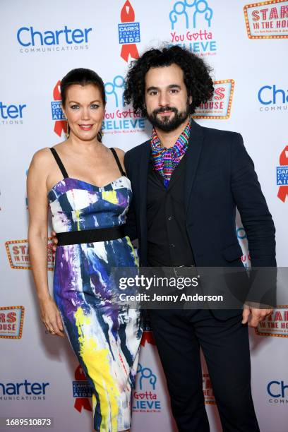 Bellamy Young and Pedro Segundo attend the 9th Annual "Voices: Stars For Foster Kids" Benefit Concert hosted by You Gotta Believe at Town Hall on...