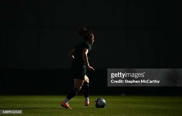 Budapest , Hungary - 25 September 2023; Lucy Quinn during a Republic of Ireland women training session at Hidegkuti Nándor Stadium in Budapest,...