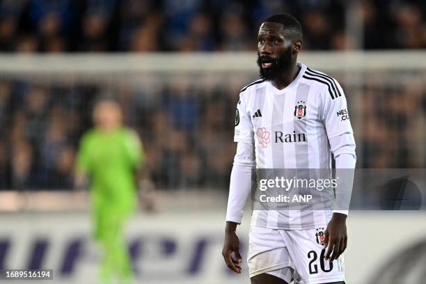 Arthur Masuaku of Besiktas JK during the UEFA Conference League group D match between Club Brugge and Besiktas JK at the Jan Breydel Stadium on...