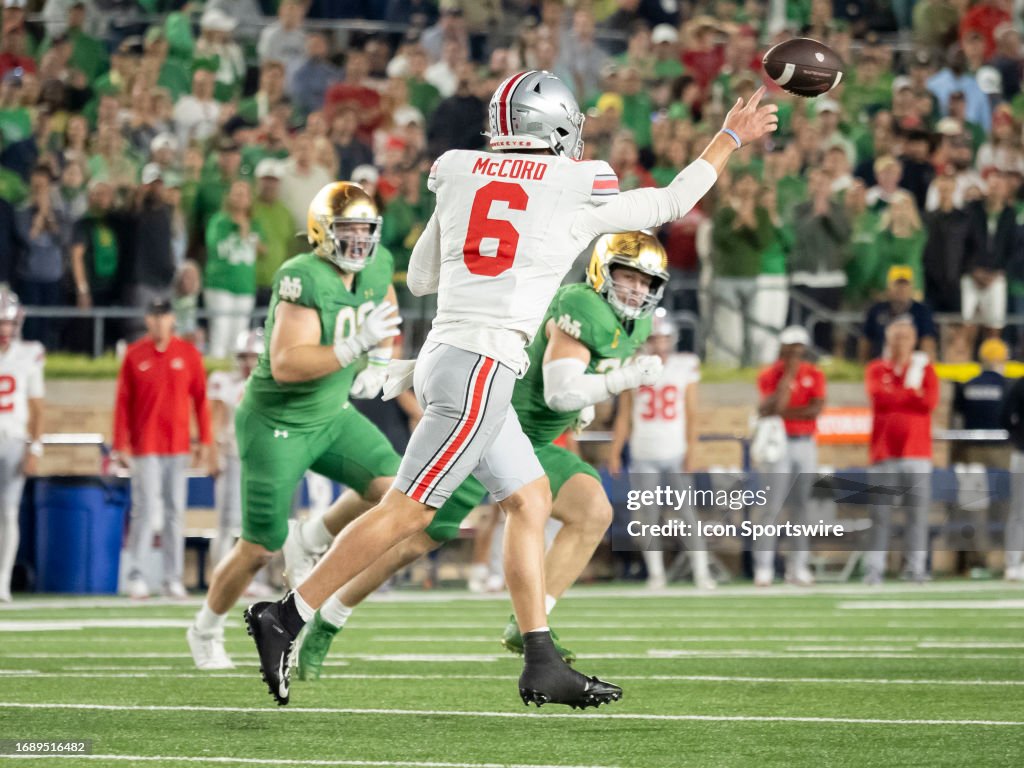 COLLEGE FOOTBALL: SEP 23 Ohio State at Notre Dame