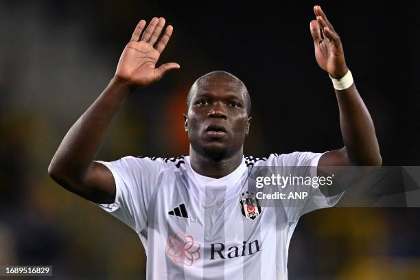 Vincent Aboubakar of Besiktas JK during the UEFA Conference League group D match between Club Brugge and Besiktas JK at the Jan Breydel Stadium on...