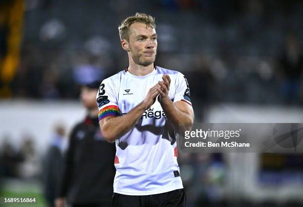 Louth , Ireland - 25 September 2023; Greg Sloggett of Dundalk after the SSE Airtricity Men's Premier Division match between Dundalk and Cork City at...