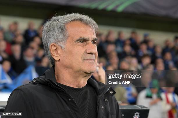 Besiktas JK coach Senol Gunes during the UEFA Conference League group D match between Club Brugge and Besiktas JK at the Jan Breydel Stadium on...