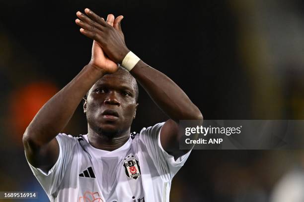 Vincent Aboubakar of Besiktas JK during the UEFA Conference League group D match between Club Brugge and Besiktas JK at the Jan Breydel Stadium on...