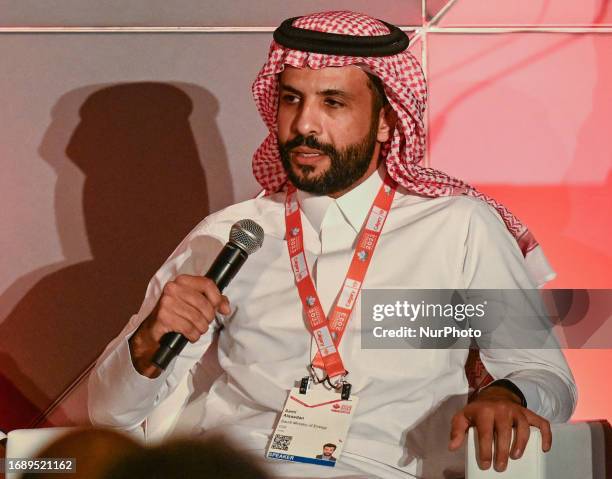 September 18, 2023 : Sami Al-Saadan, Clean Hydrogen Program, Director, - Ministry of Energy Saudi Arabia, speaks during the CEO Strategic Session 2:...