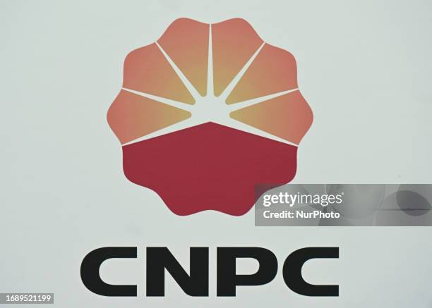 September 18, 2023 : Logo of CNPC, the China National Petroleum Corporation, a major national oil and gas corporation of China, seen on the second...