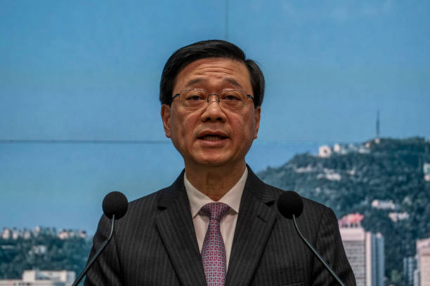 CHN: Hong Kong John Lee Press Briefing Before Exco Meeting