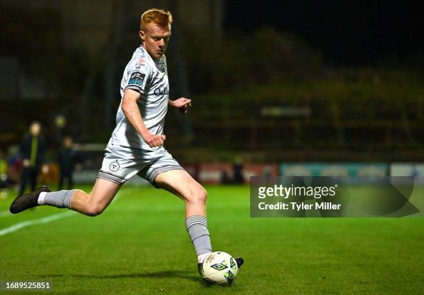 Dublin , Ireland - 25 September 2023; Shane Farrell of Shelbourne during the SSE Airtricity Men's Premier Division match between Bohemians and...