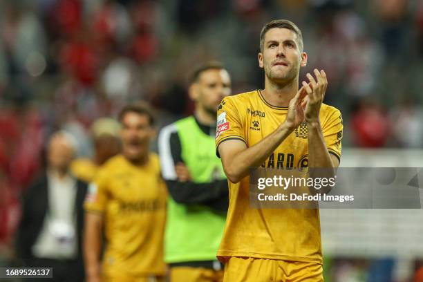 Ilija Vukotic of Boavista in disappointed after the Liga Portugal match between Sporting Braga and Boavista at Estadio Municipal de Braga on...