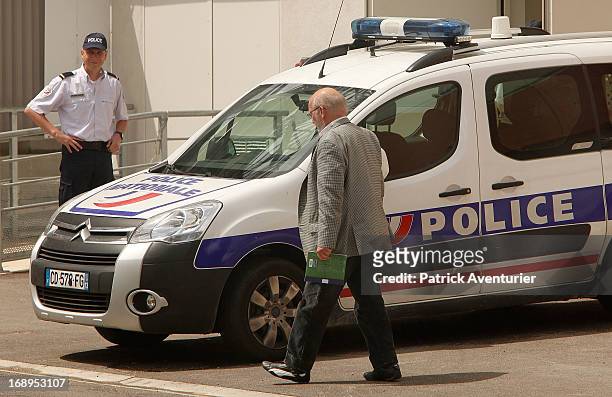 Poly Implant Prothese founder Jean-Claude Mas arrives at the courthouse at Parc Chanot on May 17, 2013 in Marseille, France.Jean-Claude Mas and his...