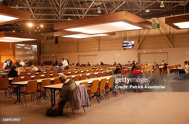 General view of inside the courthouse during the last day of the PIP trial at Parc Chanot on May 17, 2013 in Marseille, France. Jean-Claude Mas and...