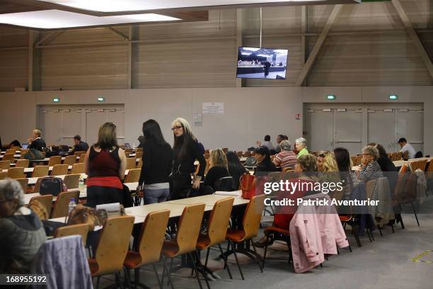 General view of inside the courthouse during the last day of the PIP trial at Parc Chanot on May 17, 2013 in Marseille, France. Jean-Claude Mas and...