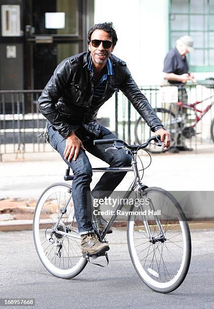 Personal Trainer Carlos Leon is seen in Soho on May 17, 2013 in New York City.