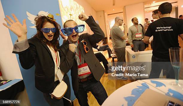 People attend the NYC Uncubed tech recruiting event on May 17, 2013 in New York City. 1,100 people were expected to attend the unconventional...