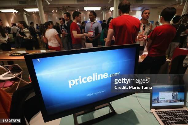 People attend the NYC Uncubed tech recruiting event on May 17, 2013 in New York City. 1,100 people were expected to attend the unconventional...