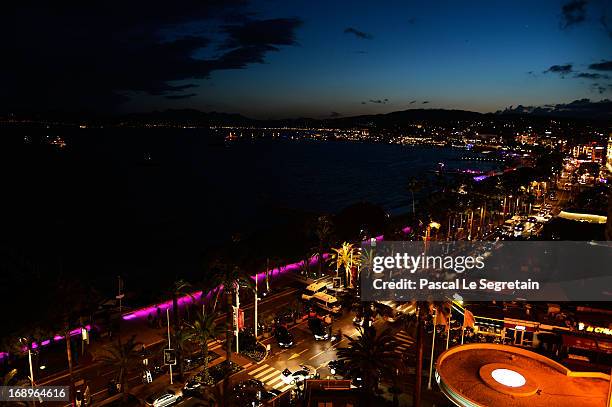 General view of Cannes at the L'Or Sunset Showcase with Micky Green for L'Oreal during The 66th Annual Cannes Film Festival on May 17, 2013 in...