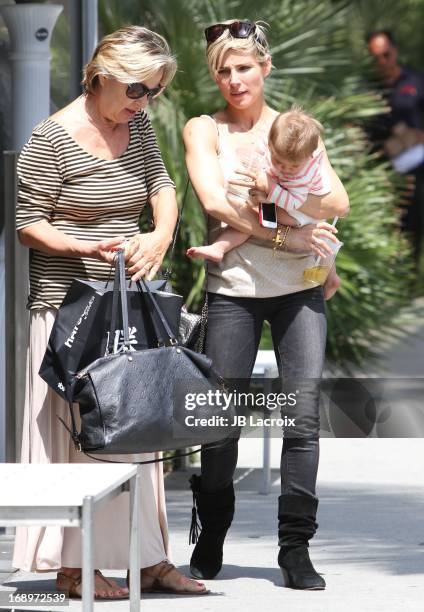 Cristina Pataky, Elsa Pataky and India Rose Hemsworth are seen at Katsuya 2GO on May 17, 2013 in Los Angeles, California.