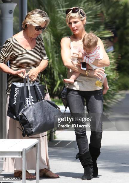 Cristina Pataky, Elsa Pataky and India Rose Hemsworth are seen at Katsuya 2GO on May 17, 2013 in Los Angeles, California.