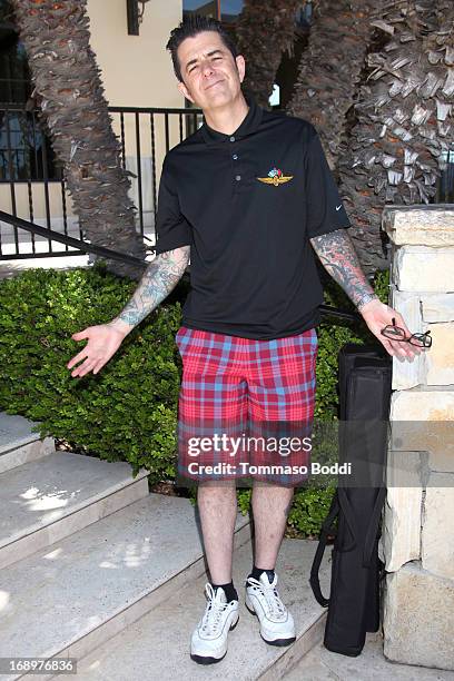 And radio personality Riki Rachtman attends the 2nd annual Hank Baskett Classic Golf Tournament held at the Trump National Golf Club on May 17, 2013...