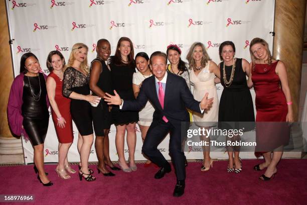 In Living Pink benefit committee members, Aimee Bariteau, Stephanie Pendray, Dayna Verano, Desiree Walker, Kerry Twibell, Jean Won, news anchor Chris...