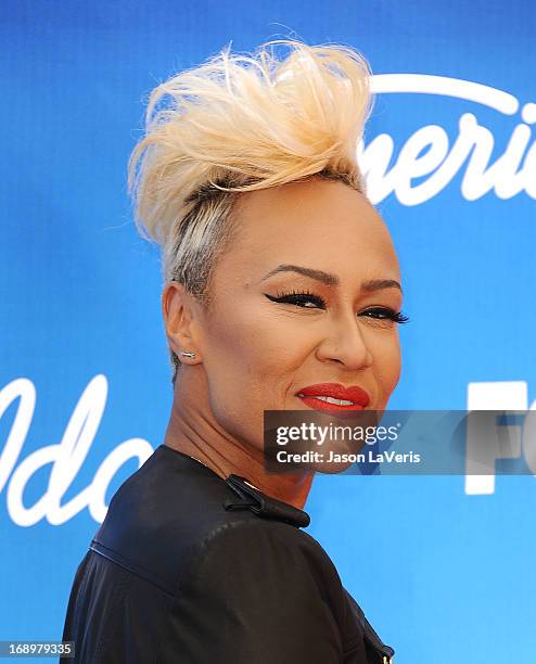 Emeli Sande attends the American Idol 2013 finale at Nokia Theatre L.A. Live on May 16, 2013 in Los Angeles, California.