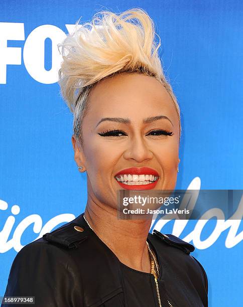 Emeli Sande attends the American Idol 2013 finale at Nokia Theatre L.A. Live on May 16, 2013 in Los Angeles, California.