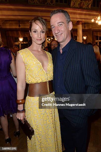 Lara-Joy Koerner and Heio von Stetten attend the 'Bayerischer Fernsehpreis 2013' at Prinzregententheater on May 17, 2013 in Munich, Germany.