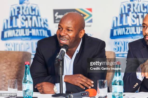 Alex Okosi at the press conference for the MTV Africa All Stars Concert on May17, 2013 in Durban, South Africa. Snoop Dog or Snoop Lion as he is now...