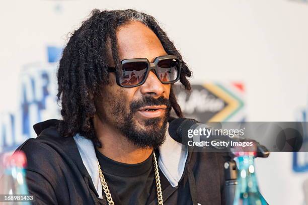 Snoop Lion aka Snoop Dog at the press conference for the MTV Africa All Stars Concert on May17, 2013 in Durban, South Africa. Snoop Dog or Snoop Lion...