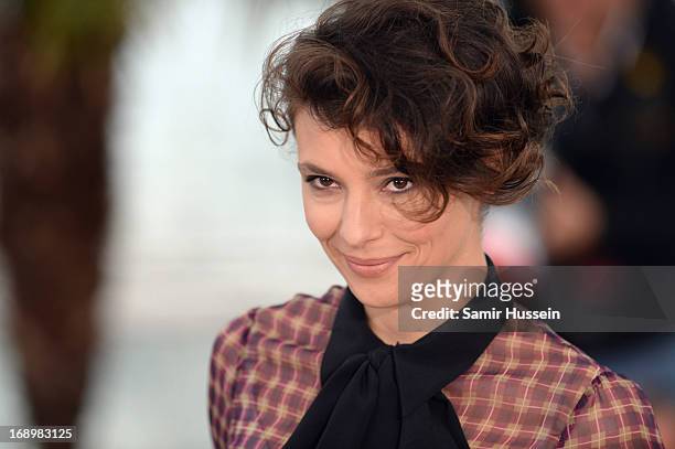 Actress Jasmine Trinca attends the 'Miele' Photocall during The 66th Annual Cannes Film Festival at the Palais des Festivals on May 18, 2013 in...