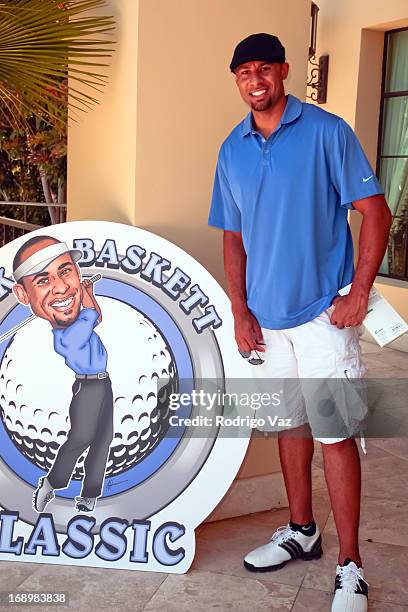 Former NFL player Hank Baskett attends the 2nd annual Hank Baskett Classic Golf Tournament at the Trump National Golf Club Los Angeles on May 17,...